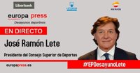 Lete repasa el presente y futuro este jueves en los Desayunos Deportivos de EP