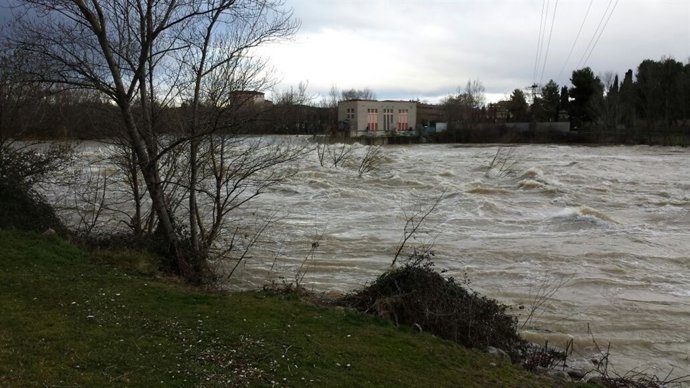 Imagen del río Ebro a su paso por Logroño