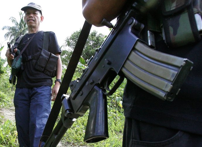 Foto de archivo de Gregorio Rosal, portavoz del Nuevo Ejército del Pueblo. 