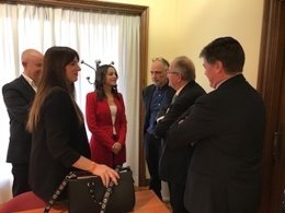  Inés Arrimadas (Cs) reunida amb el president de Pimec, Josep González