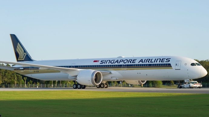 Avión de Singapure Airlines