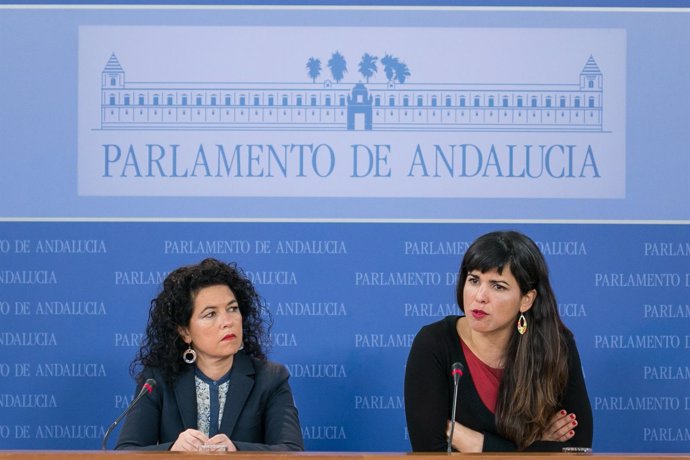 Maribel Mora y Teresa Rodríguez, en rueda de prensa