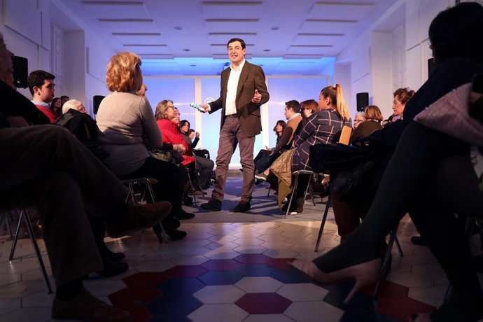 Juanma Moreno (PP-A) en un acto sobre igualdad