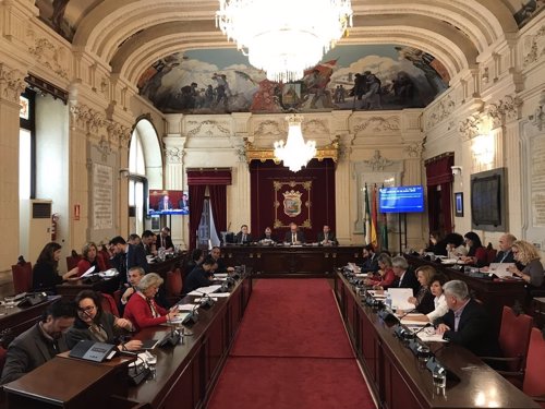 Pleno del Ayutamiento de Málaga. Enero 2018