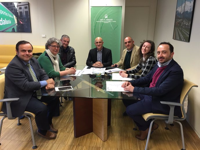 Reunión en el Consorcio de Transportes de Granada
