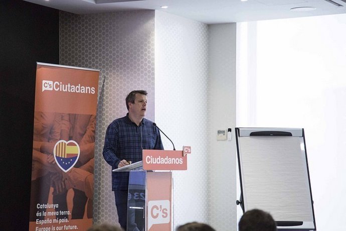 El secretario de Finanzas de Ciudadanos, Carlos Cuadrado