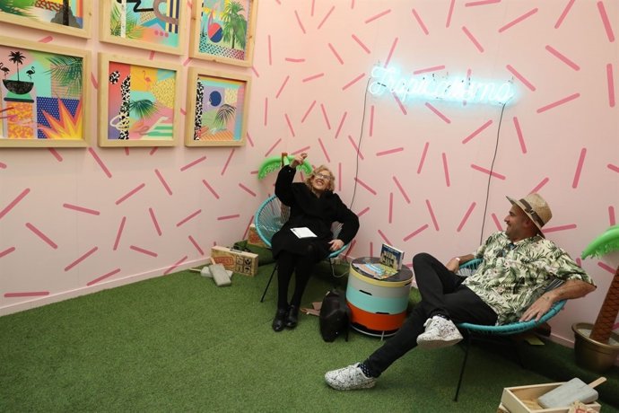 Alcaldesa de Madrid, Manuela Carmena, en Art Madrid