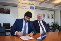 López Miras reafirma el compromiso de la Región de Murcia con el futuro de la política de cohesión de la Unión Europea