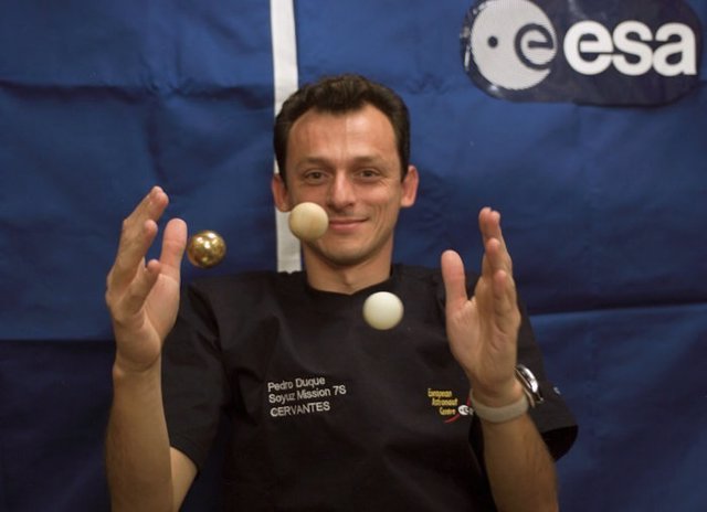Pedro Duque en 2003, durante su segunda y, hasta ahora, última misión espacial