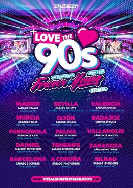 Cartel del festival Love the 90's 