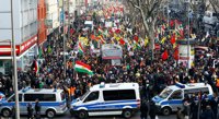 Decenas de kurdos protestan en Alemania contra los ataques de las fuerzas turcas en Afrin
