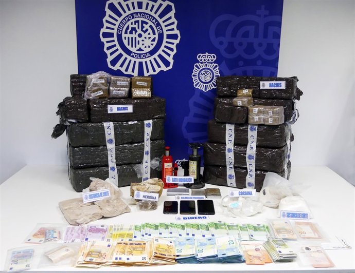 Droga incautada. 
