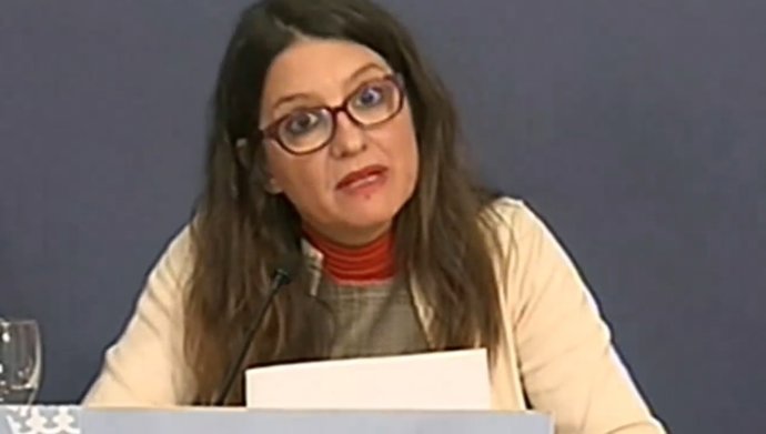 Oltra en la rueda de prensa posterior al pleno del Consell en Alicante
