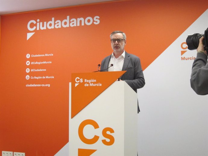 El secretario general Ciudadanos, José Manuel Villegas, en sede Cs Murcia       