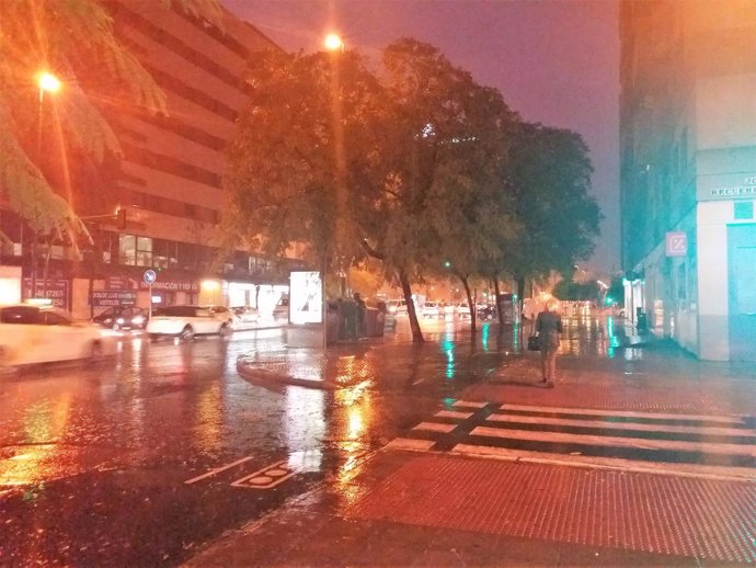 Lluvia en Sevilla