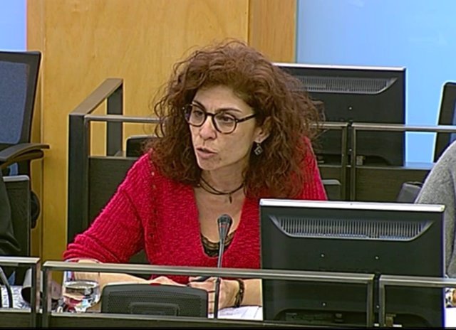 Rosana Alonso, diputada de Podemos por Cantabria, en el Congreso