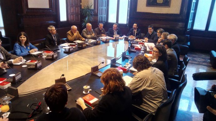 Reunió de la Junta de Portaveus del Parlament