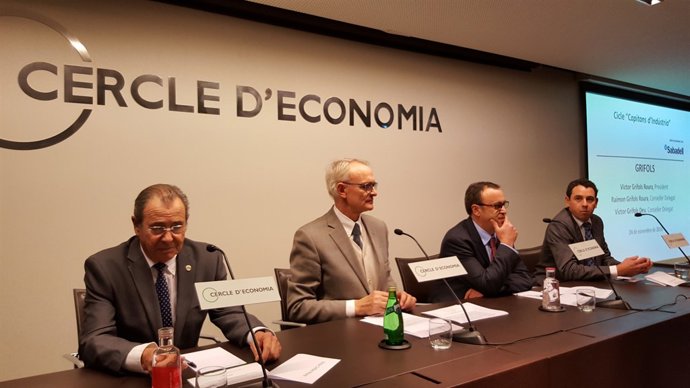 Víctor Grífols Roura, Antón Costas, Raimon Grífols Roura i Víctor Grífols Deu 