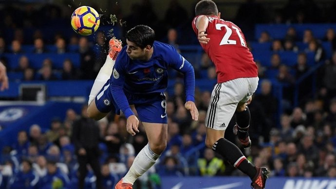 Morata en el Chelsea - Manchester United