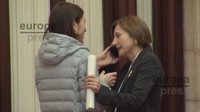 Forcadell habla por teléfono con Cuixart en el Parlament: "Te quiero mucho, Jordi"