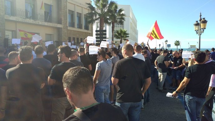 Manifestación de Jusapol en Cádiz