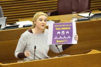 Las diputadas de Podem harán huelga feminista el 8 de marzo y donarán el sueldo del día a colectivos feministas