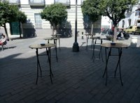 Denunciados dos bares del casco antiguo de Sevilla por incumplir la normativa de veladores