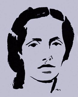 Retrato de Rosalía de Castro por Carlos Maside
