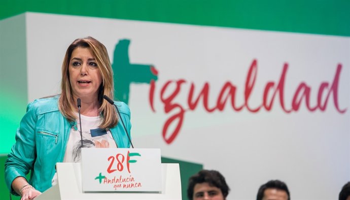 La presidenta de la Junta i secretària general del PSOE-A, Susana Díaz