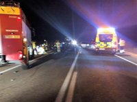 Dos de los heridos en el accidente de La Albuera se encuentran en estado crítico y otros dos muy graves