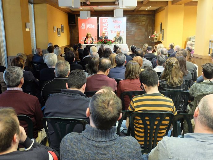 Clausura de las jornadas del PSOE en Vilas del Turbon.