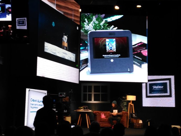 Telefònica durant el Mobile World Congress 2018