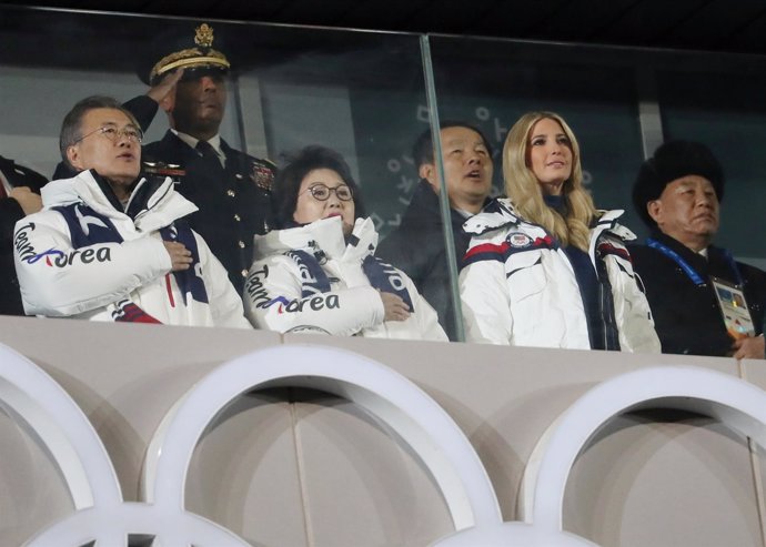 Ivanka Trump en la ceremonia de clausura en PyeongChang