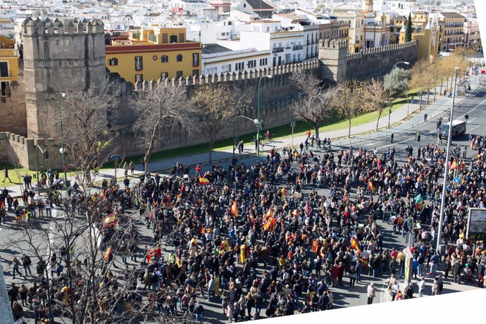 Manifestación de Jusapol en Sevilla