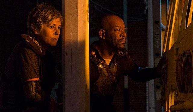 Melissa McBride Y Lennie James en The Walking Dead