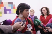 Teresa Rodríguez: Podemos pierde peso en sondeos por Cataluña, "que sitúa la agenda social en segundo lugar"