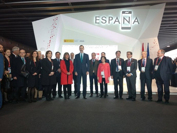 El rei inaugura el MWC 2018