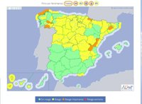 Alerta naranja por temporal en la costa de A Coruña desde esta tarde y por nieve desde el martes
