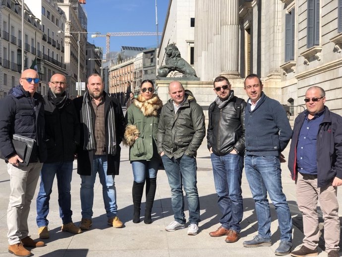 Delegación de IU y CCOO de Asturias en Madrid