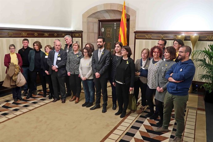 Audiència del pte.R.Torrent amb associació familiars dels presos sobiranistes