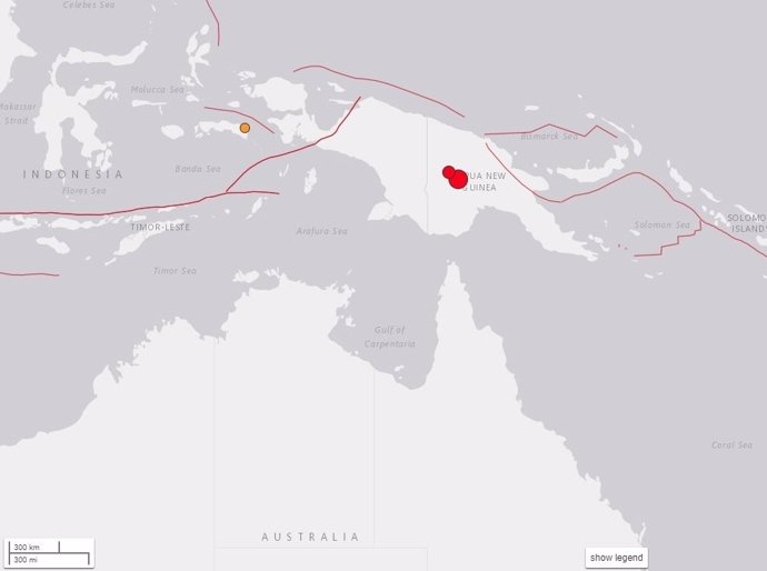 Terremoto en Papúa-Nueva Guinea