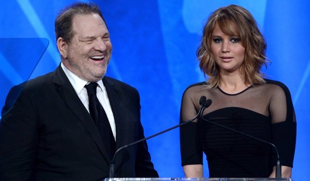 Harvey Weinstein y Jennifer Lawrence