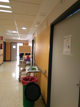 Pasillo del hospital Infanta Elena de Huelva. 