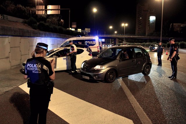 Control de alcoholemia de Policía Municipal de Madrid