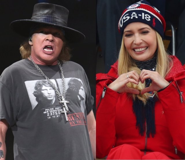 AXL ROSE E IVANKA TRUMP