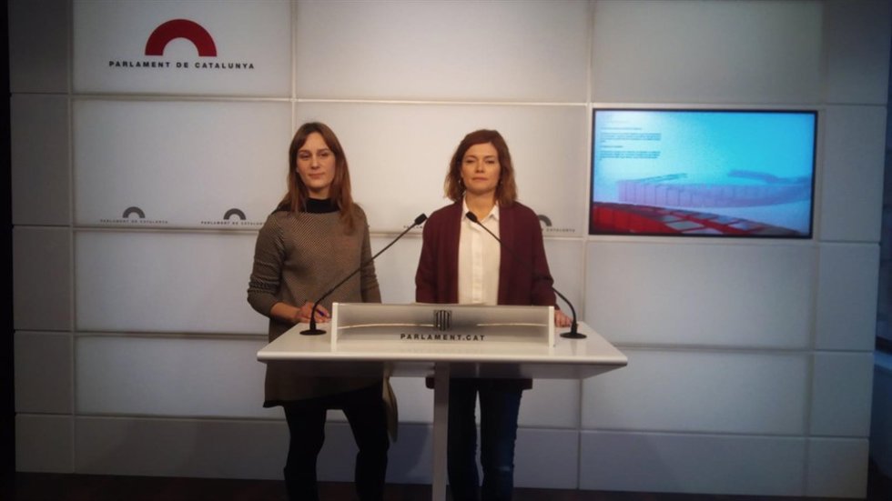 Jéssica Albiach y Elisenda Alamany (CatECP)