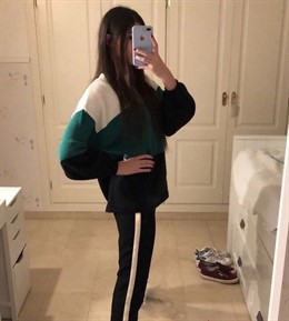 Selfie con ilusión óptica