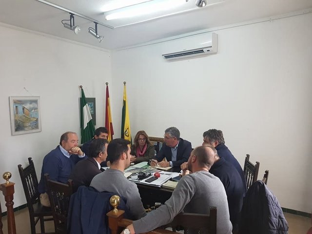 El delegado de Medio Ambiente, José Antonio Cortés, en Alájar.