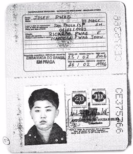 Pasaporte brasileño a nombre de Kim Jong Un