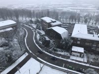 Santander amanece cubierta de nieve